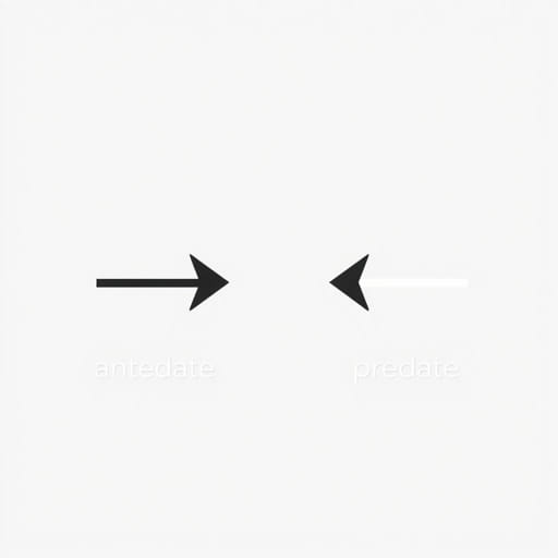 Antedate Vs Predate Meaning