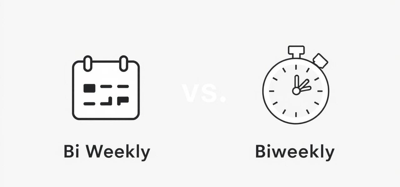 Bi Weekly vs Biweekly