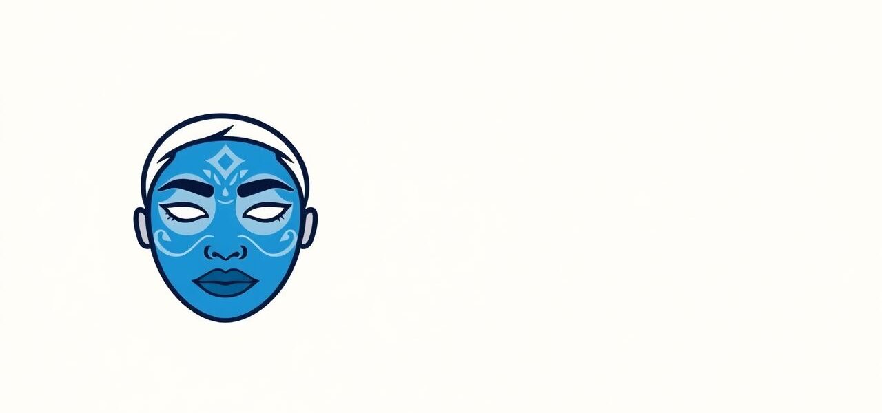 Blue Woad Face Paint