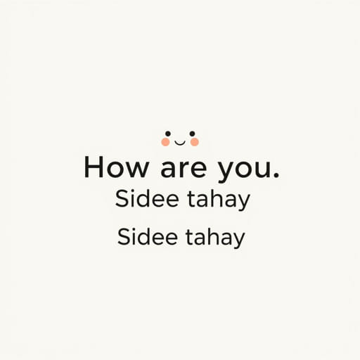 How Are You in Somali