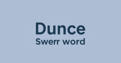 is dunce a swear word