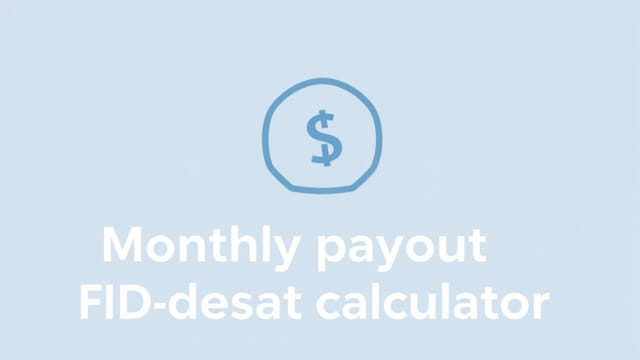 monthly payout fd calculator