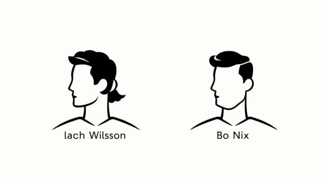 Zach Wilson and Bo Nix