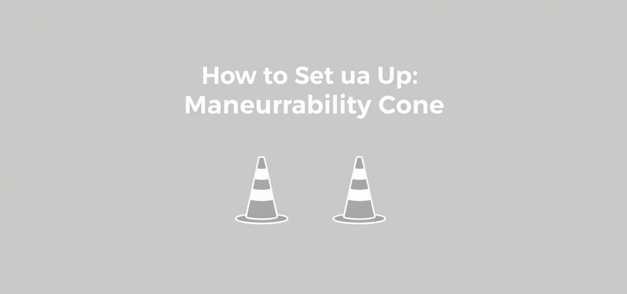 How To Set Up Maneuverability Cones