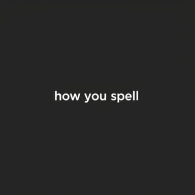 How You Spell Startling