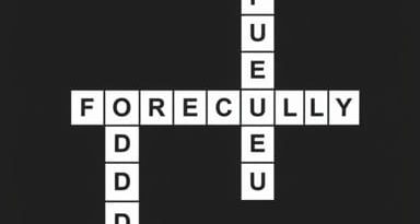 Push Forcibly Crossword Clue