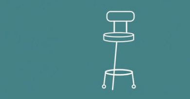 Rolling Stool With Backrest