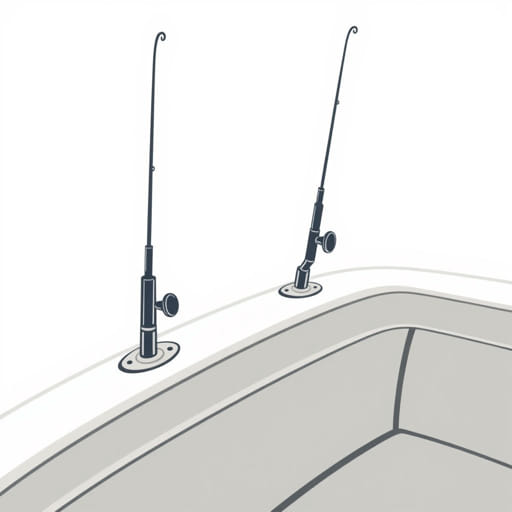 Truman Lake Bucksaw Fishing Rod Holders For Gunwale