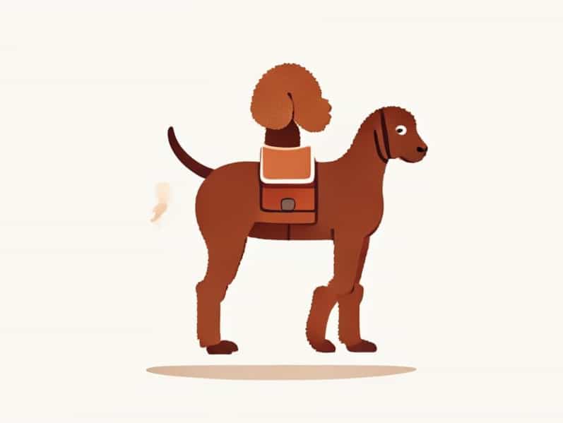 English Saddle Poodle Cut