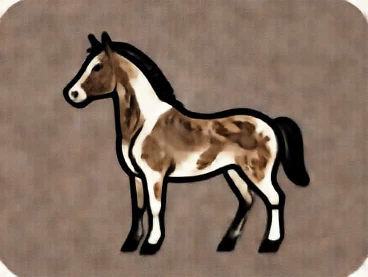 Palomino Reverse Dapple Clydesdale