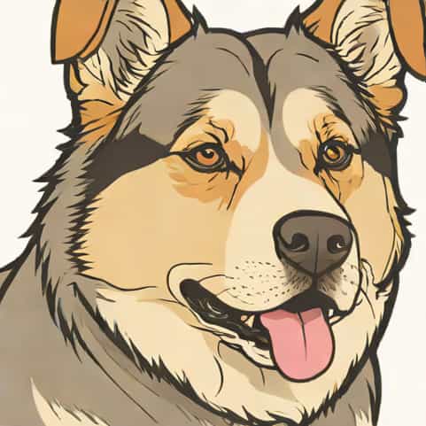 Staffy X Alaskan Malamute