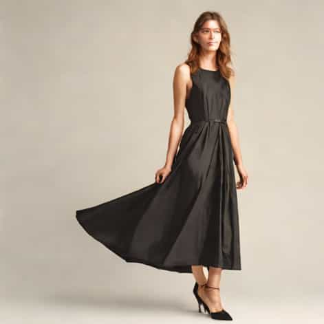 Zara Black Taffeta Dress