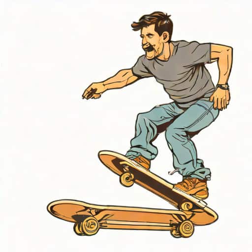 Josh Brolin Skateboarding