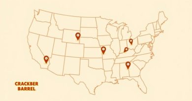 Map Of Cracker Barrel Locations