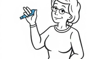 Old Lady Flipping The Bird