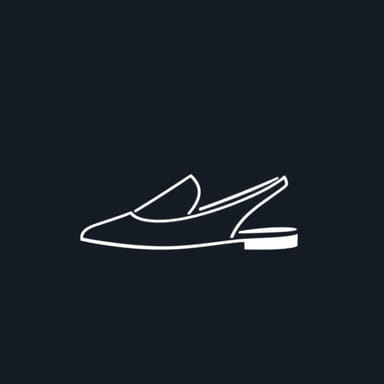 Open Toe Slingback Flats