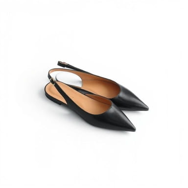 Pointed Toe Slingback Flats