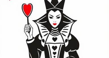 Queen Of Hearts Villainous Board Blank Power
