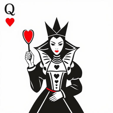 Queen Of Hearts Villainous Board Blank Power
