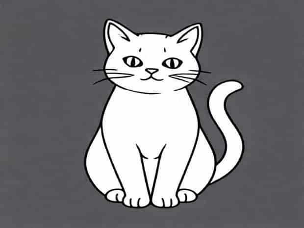 A Cat Coloring Pages