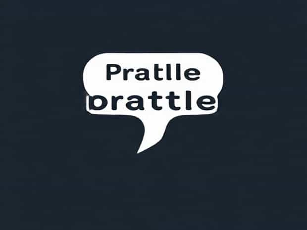 A Sentence With Prattle