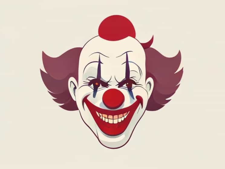 Art The Clown Grinning