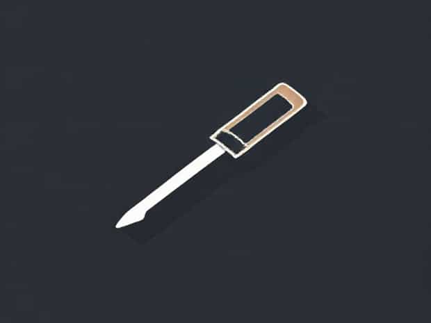 Flat Head Screwdriver Drawing