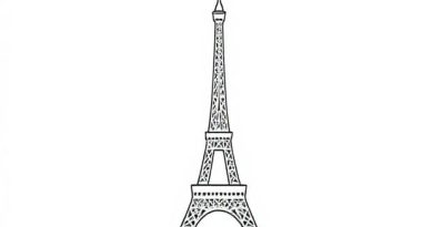 How To Draw The Eiffel Tower
