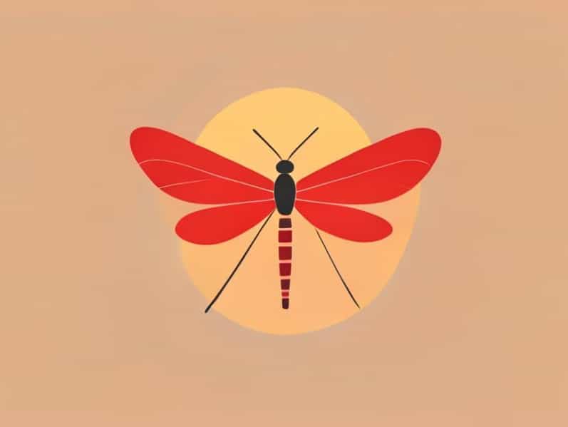 Bouton De Moustique Avec Aureole Rouge