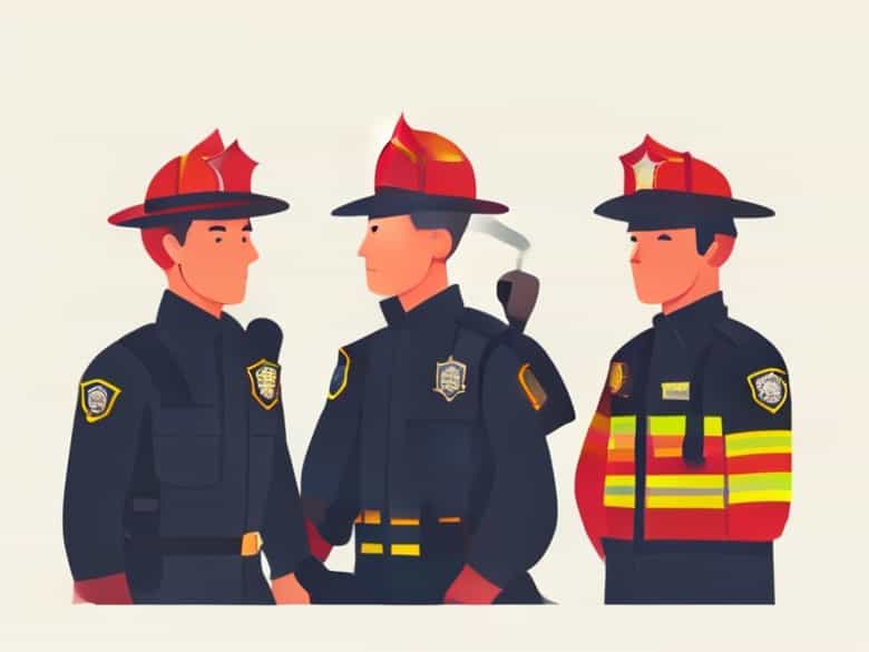 Firefighters And Policemen Are Issued A