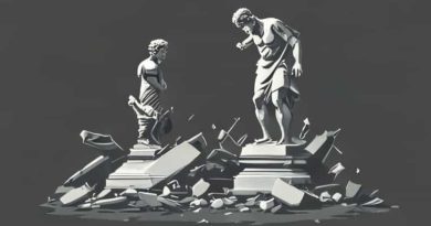 Investigate The Wreckage Of Tyr'S Statue