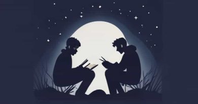 Lovers In The Night Poets Trying To Write