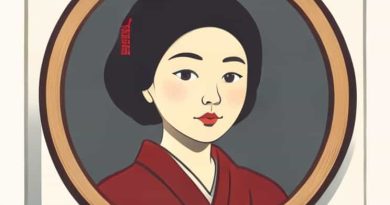 Naniwa Okita Admiring Herself In A Mirror