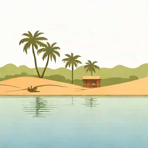 A Distributary On The Ganga Brahmaputra Delta