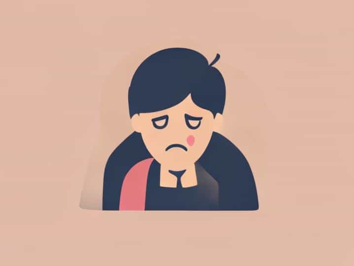 Abashed Being Confronted With A Sense Of Guilt