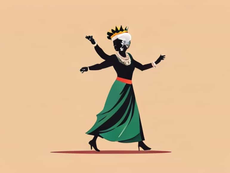 Queen Elizabeth Dancing With Ghanaian President