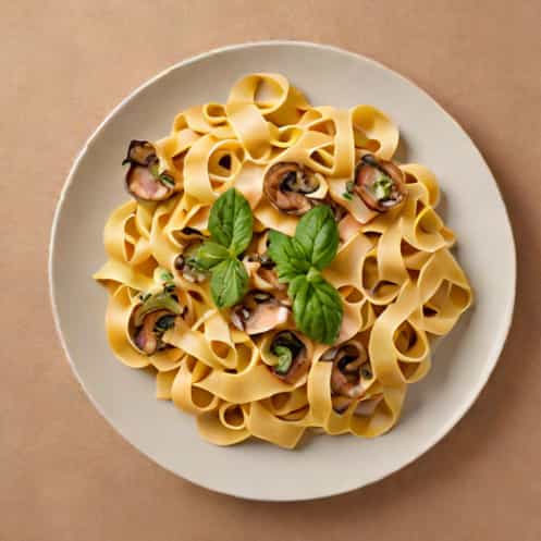 Ham And Mushroom Tagliatelle