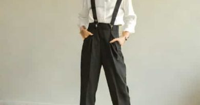 High Waisted Suspender Pants