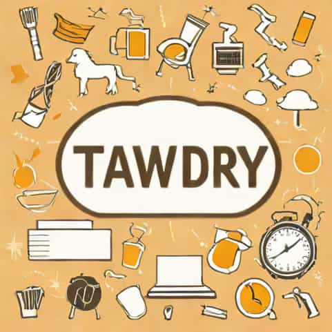 Sentence With The Word Tawdry