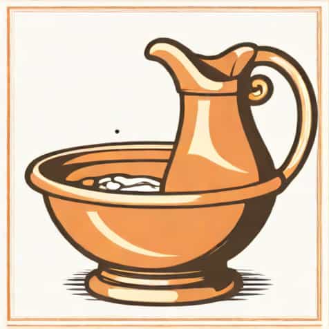 Vintage Washbowl And Pitcher