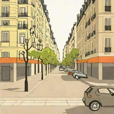 Avenue De Camoens In The 16th Arrondissement