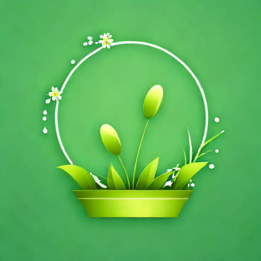 Display Centerpiece Of Sprightly Pe On Green
