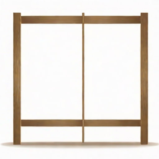 Japanese Screen With Translucent White Paper