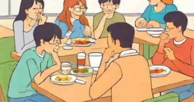 Jhs Students Eating Themselves In The Classroom