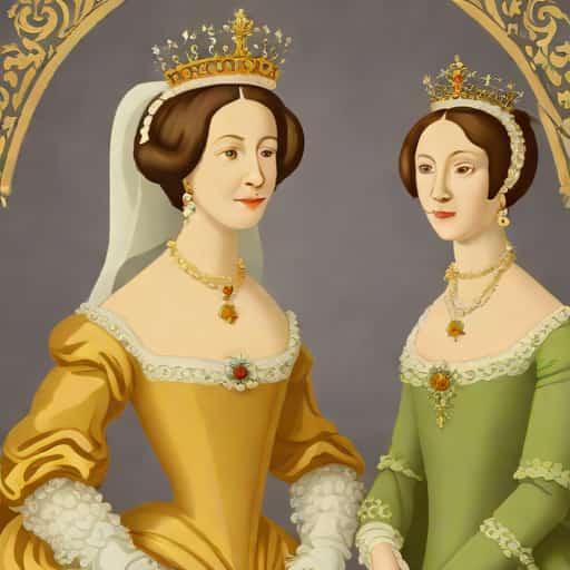 Queen Henrietta Maria With Sir Jeffrey Hudson