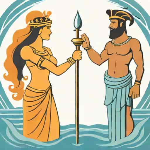 The Consternation Between Athena And Poseidon
