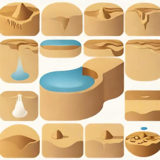 The Process Of Sediment Being Glued Together
