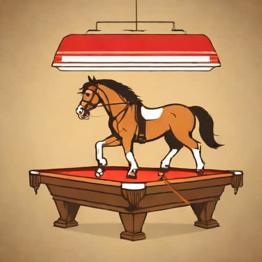 Vintage Budweiser Clydesdale Pool Table Light