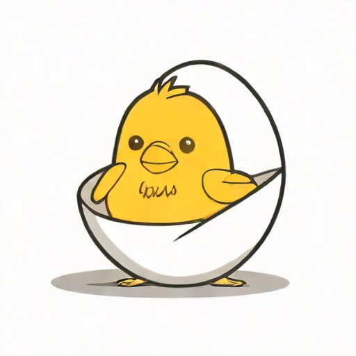 Chick Pipped On Side Of Egg