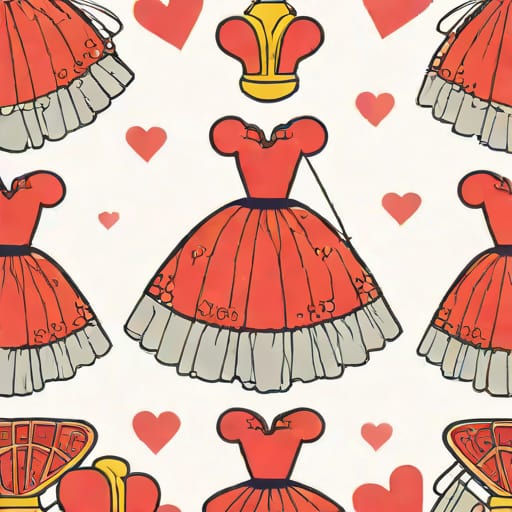 Queen Of Hearts Tulle Skirt